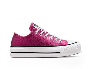 Zapatilla Converse Chuck Taylor Lift Sparkle Party Mujer Lila