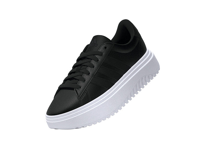 Zapatilla Adidas Grand Court Plataforma Mujer Negro Real Kicks