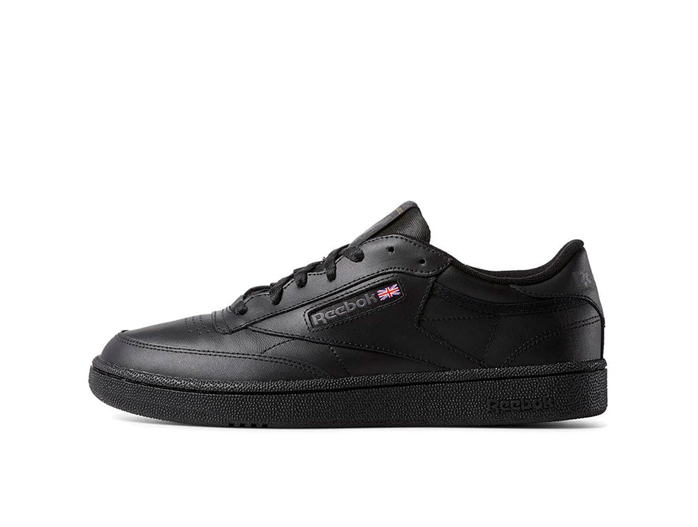 Zapatilla Reebok Club C 85 Cuero Hombre Mono Negro