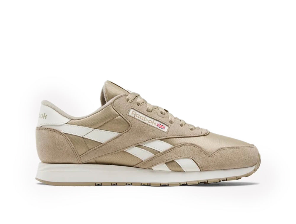 Zapatilla Reebok Classic Nylon Hombre Gris - Blanco