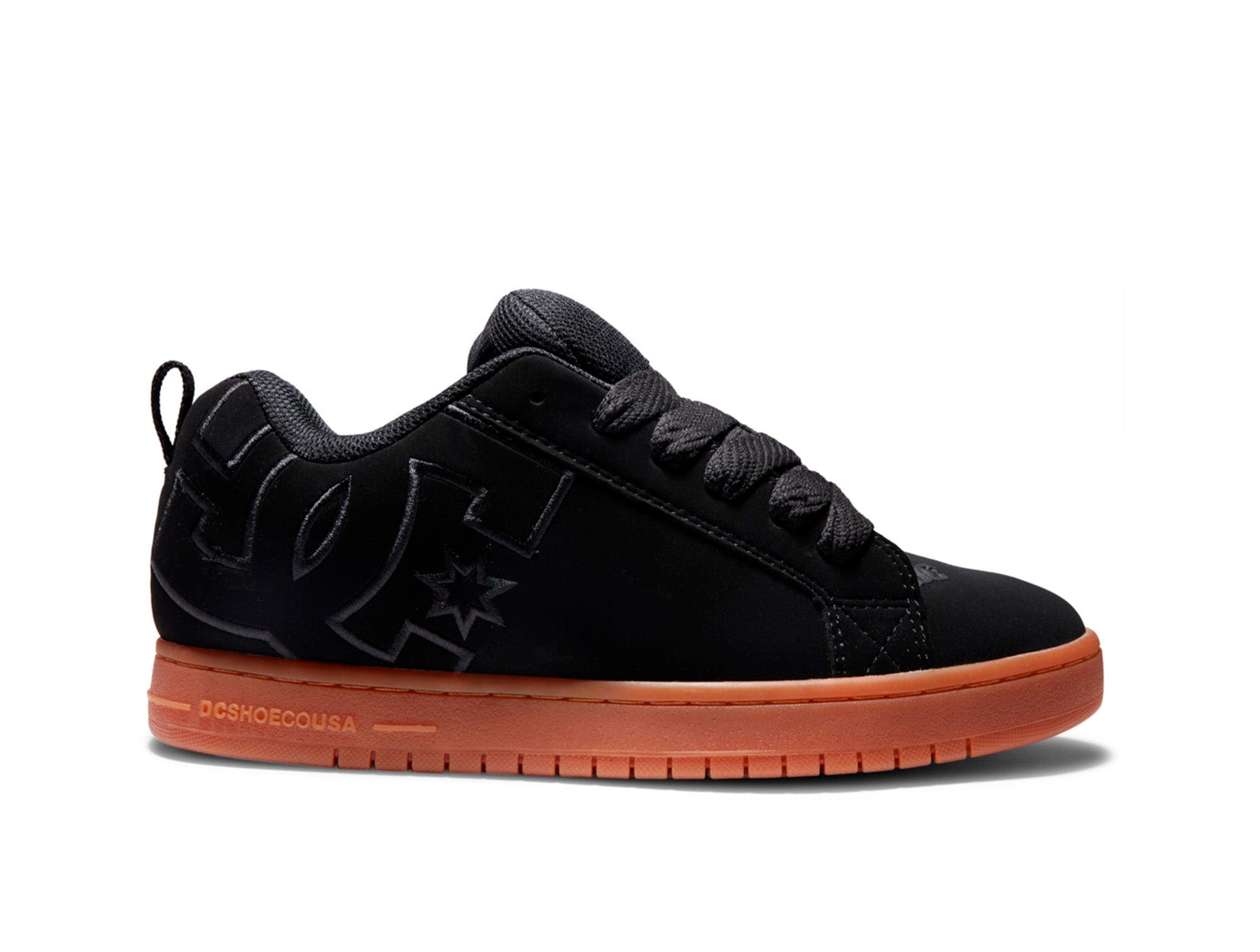 Zapatilla Dc Court Graffik Nubuck Skate Hombre Negro Real Kicks