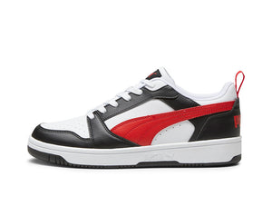 Zapatilla Puma Rebound V6 Hombre Blanco - Negro - Rojo