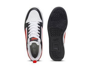 Zapatilla Puma Rebound V6 Hombre Blanco - Negro - Rojo