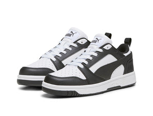 Zapatilla Puma Rebound V6 Cadete Negro - Blanco