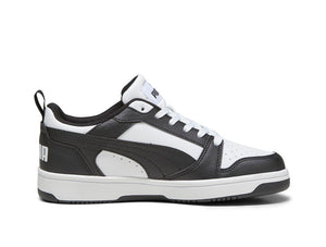 Zapatilla Puma Rebound V6 Cadete Negro - Blanco