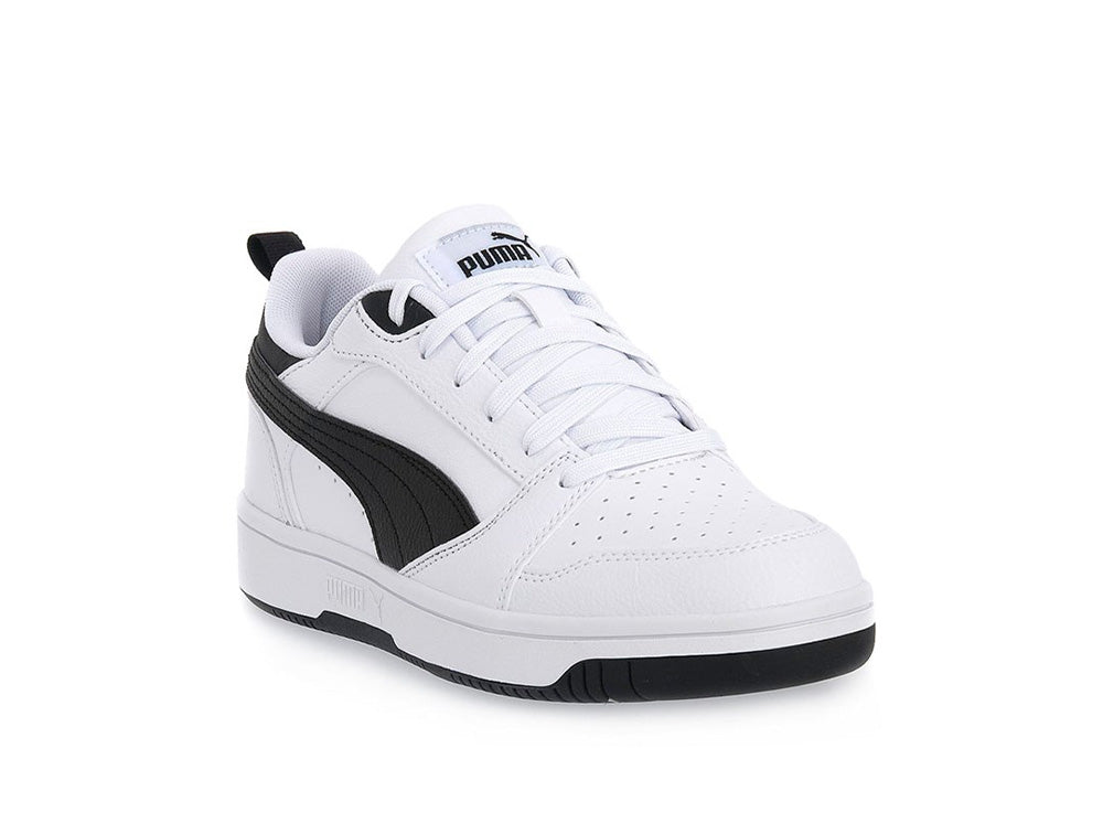 Zapatilla Puma Rebound V6 Cadete Negro - Blanco