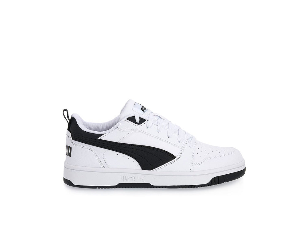 Zapatilla Puma Rebound V6 Cadete Negro - Blanco