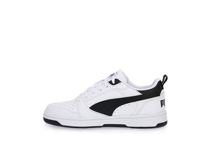 Zapatilla Puma Rebound V6 Cadete Negro - Blanco