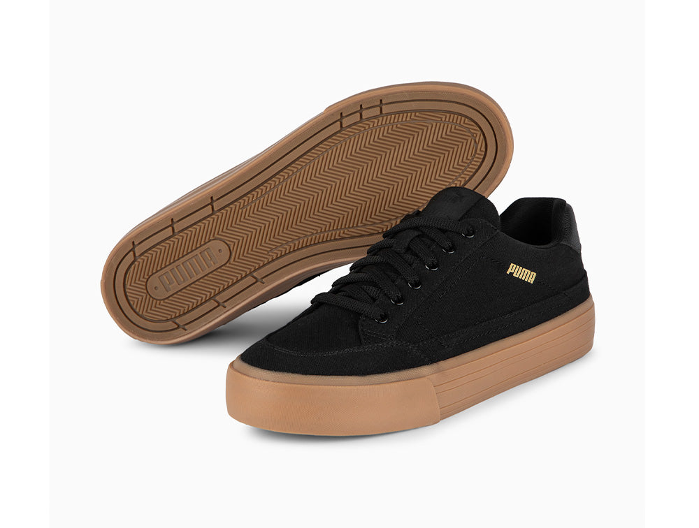 Zapatilla Puma Court Classic Vulc Hombre Negro - Suela Gum