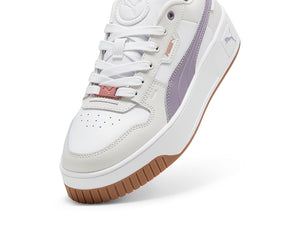 Zapatilla Carina Street Lux Mujer Blanco - Morado - Suela Gum