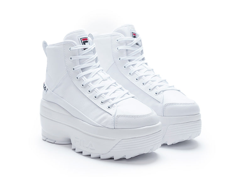 Zapatilla Fila Zora Trail Hi Mujer Mono Blanco