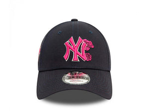 Jockey New Era Mlb 940 New York Yankees Flower Unisex Negro - Rosado