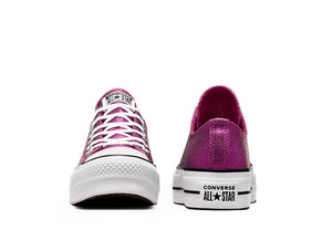 Zapatilla Converse Chuck Taylor Lift Sparkle Party Mujer Lila