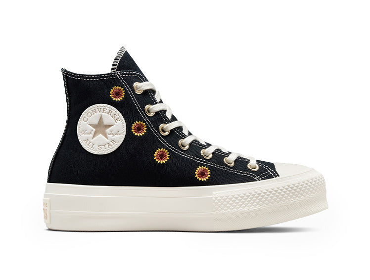 Zapatillas converse negras piel sale