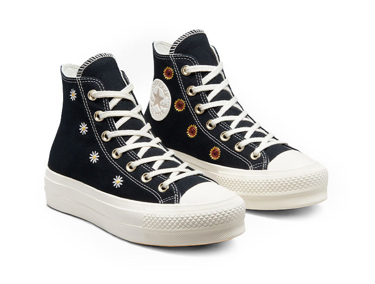 Zapatilla Converse Chuck Taylor All Star Lift Plataforma Festival Flor Real Kicks