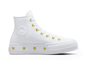 Zapatilla Converse Chuck Taylor Lift Studded Mujer Blanco