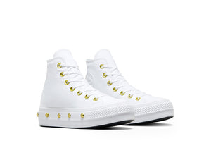 Zapatilla Converse Chuck Taylor Lift Studded Mujer Blanco