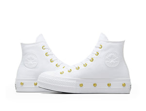 Zapatilla Converse Chuck Taylor Lift Studded Mujer Blanco