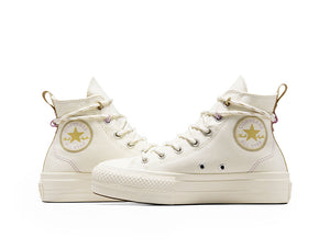 Zapatilla Converse Chuck Taylor Lift Mujer Beige