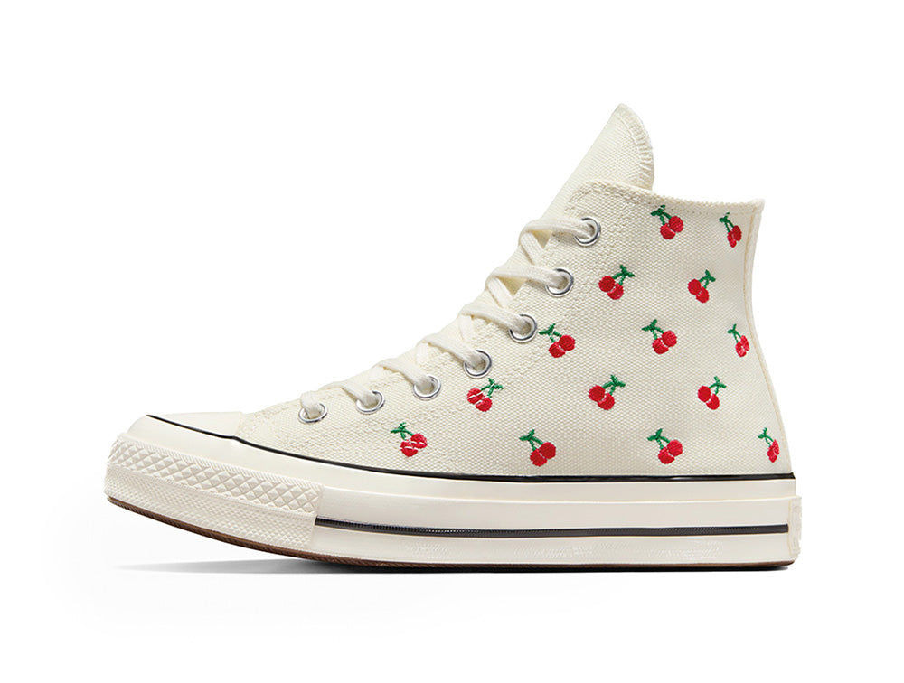 Zapatilla Converse Chuck 70 Cherry Mujer Blanco