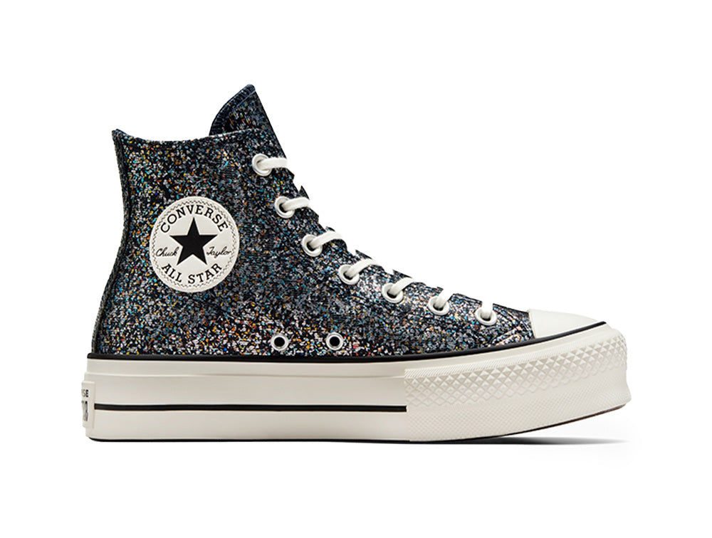 Zapatilla Converse Chuck Taylor All Star Lift Hi Glitter Shinefetti Mu Real Kicks