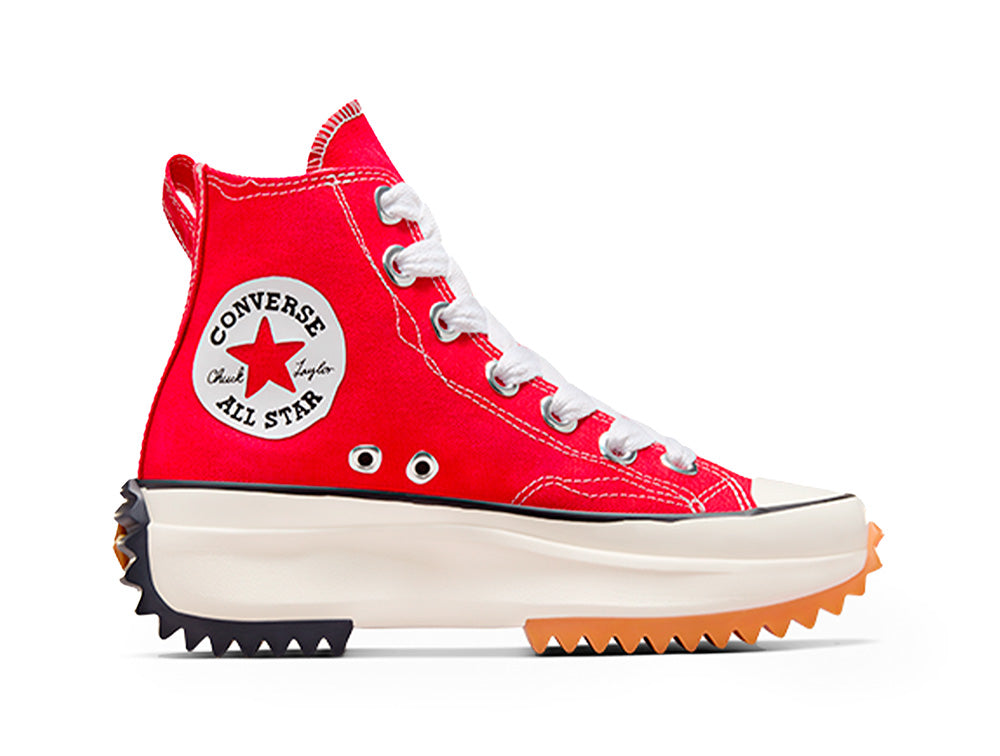 Converse rojas con plataforma best sale