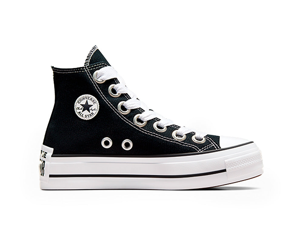 Zapatilla Converse Chuck Taylor Lift Sketch Mujer Negro