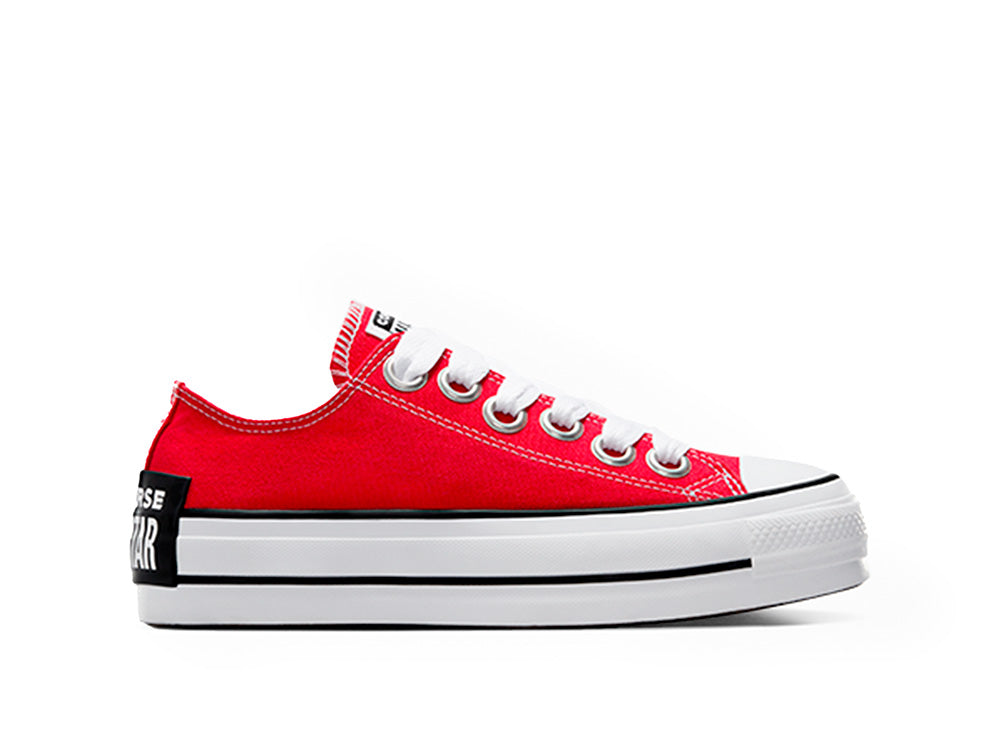 Zapatilla Converse Chuck Taylor Lift Sketch Mujer Rojo Real Kicks