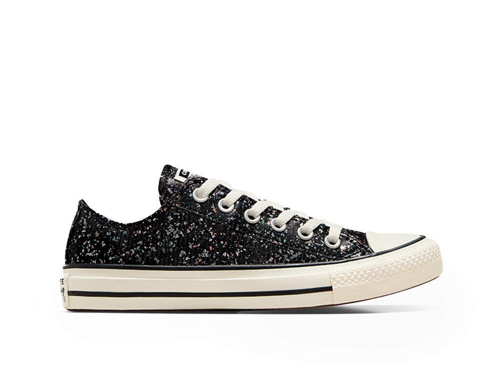 Zapatilla Converse Chuck Taylor Mujer Glitter Shinefetti Negro