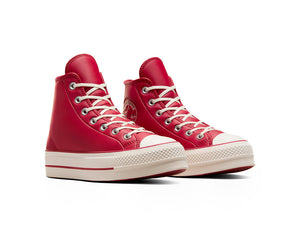 Zapatilla Converse Chuck Taylor Plataforma Puff Mujer Rojo