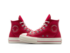 Zapatilla Converse Chuck Taylor Plataforma Puff Mujer Rojo