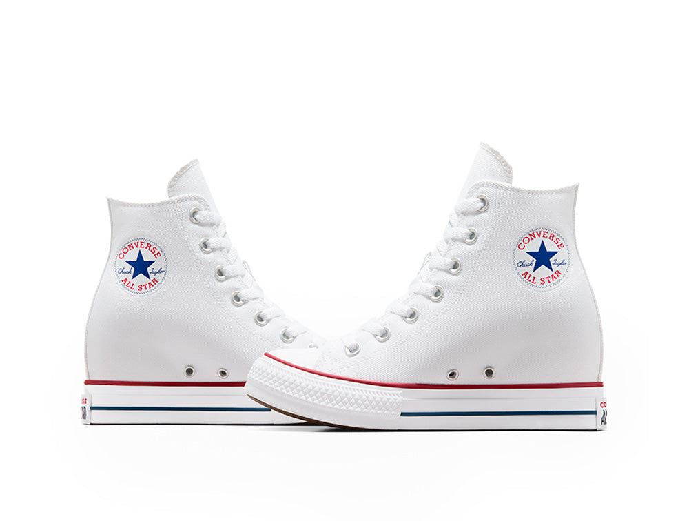 White wedge converse fashion sneakers