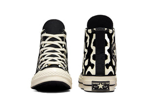 Zapatilla Converse Chuck 70 Hi Print Mujer Negro - Blanco