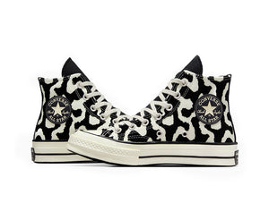 Zapatilla Converse Chuck 70 Hi Print Mujer Negro - Blanco