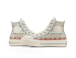 Zapatilla Converse Chuck Taylor Plataforma Dia de los muertos Unisex Blanco