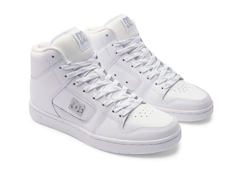 Zapatilla Dc Manteca 4 Hi Cuero Mujer Blanco