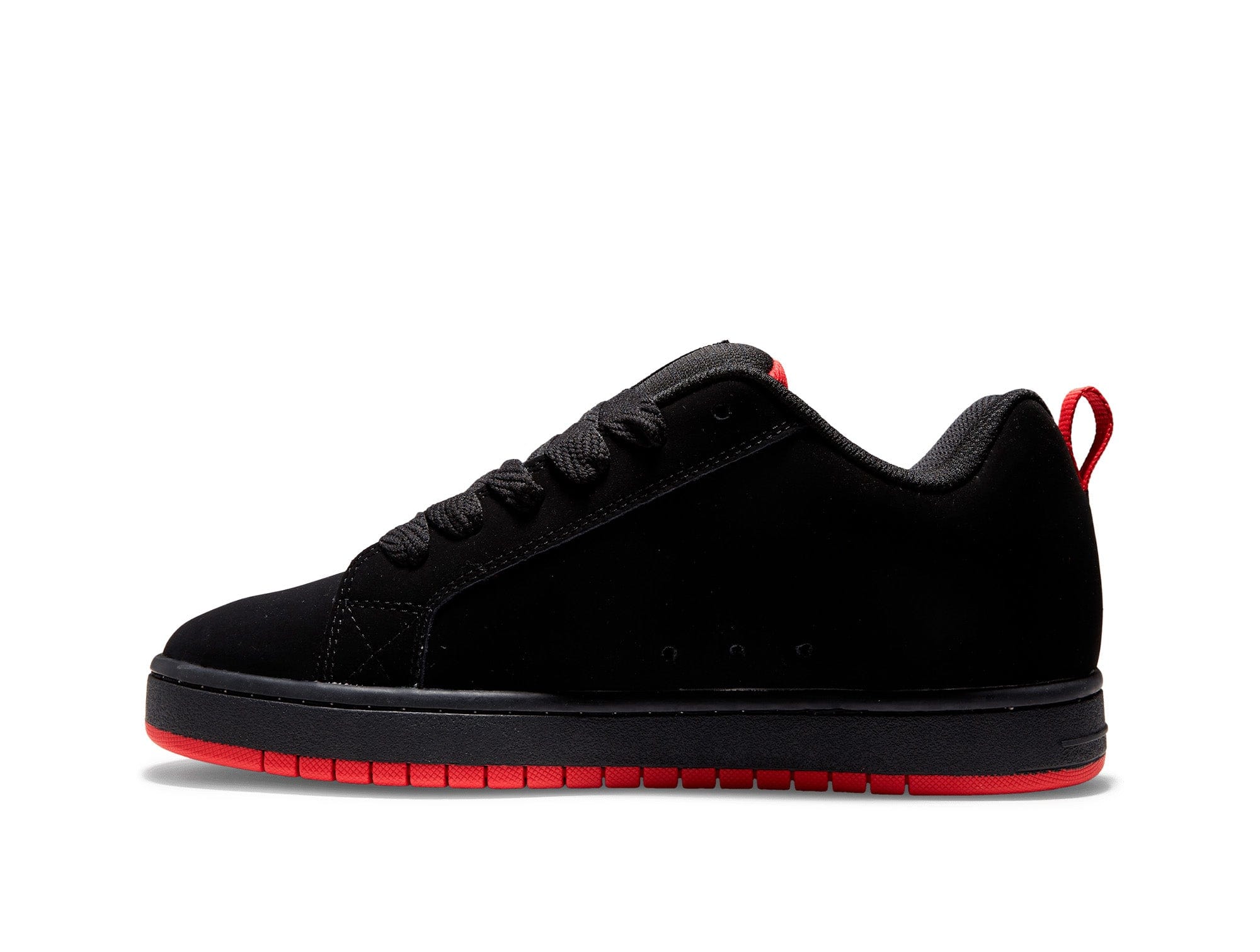 Zapatilla DC Court Graffik Suede Trainers Hombre Negro Rojo