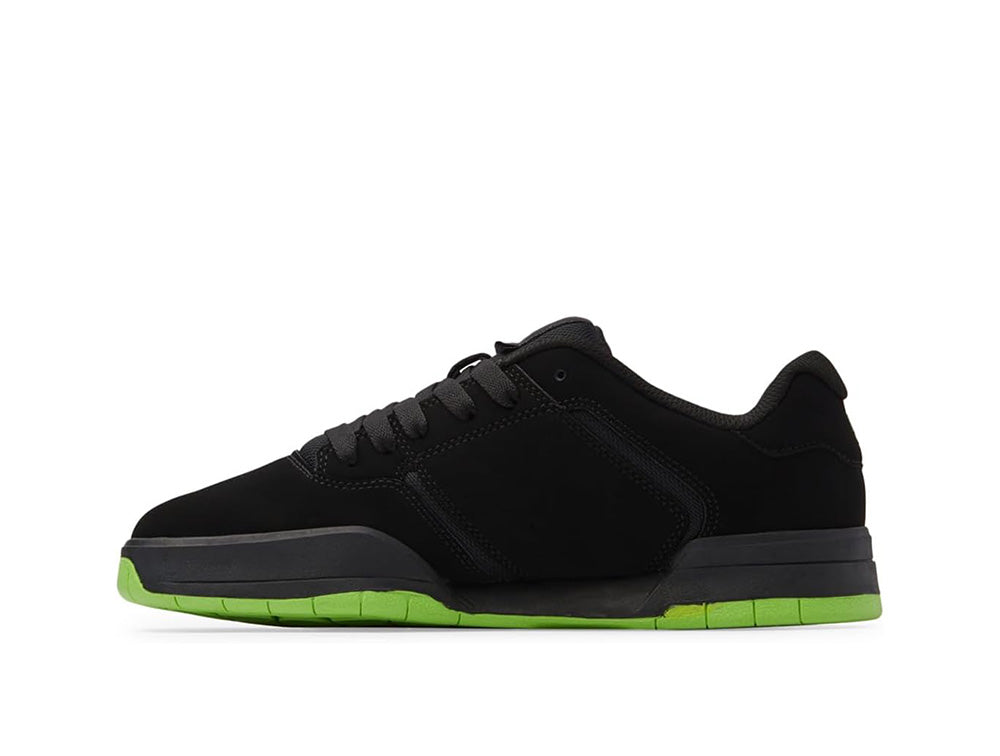 Zapatilla Dc Central Hombre Negro - Suela Negro-Verde