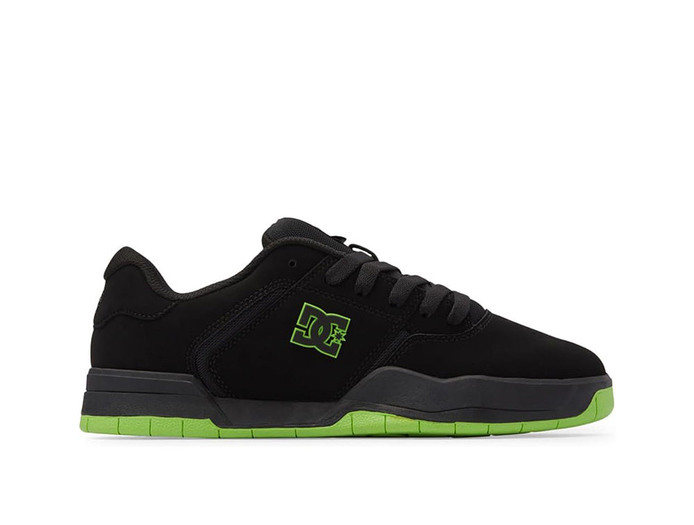 Zapatilla Dc Central Hombre Negro - Suela Negro-Verde