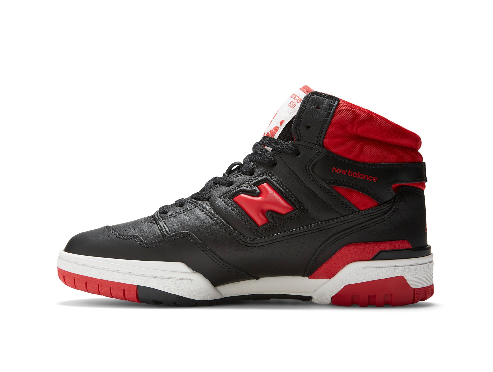 Zapatilla New Balance 650R Cuero Hombre Negro Rojo