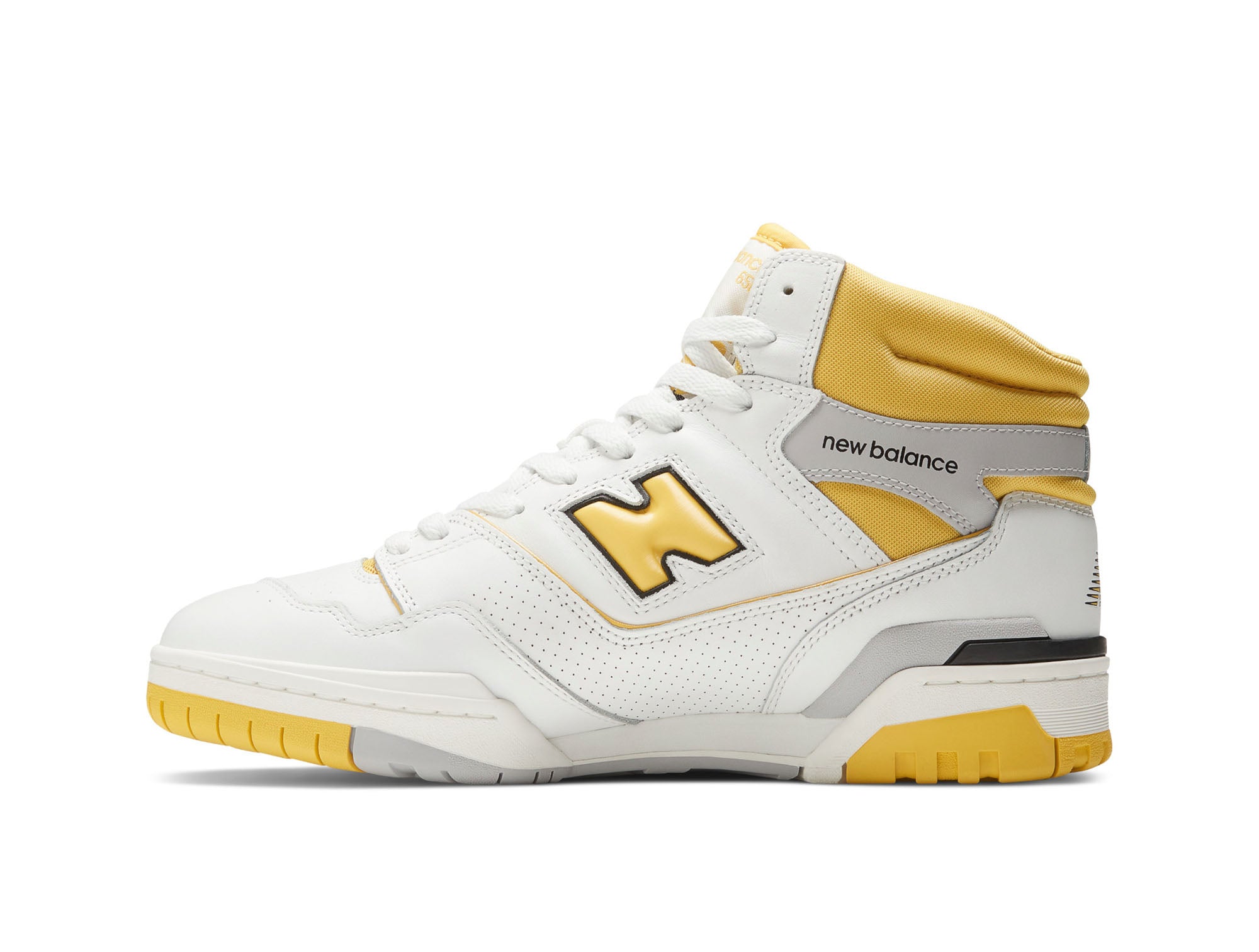 Zapatilla New Balance 650R Cuero Hombre Blanco Amarillo