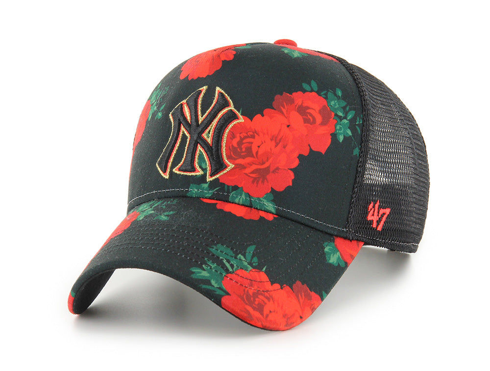 Jockey Mvp Trucker 47 New York Yankees Rose Unisex Negro - Rojo