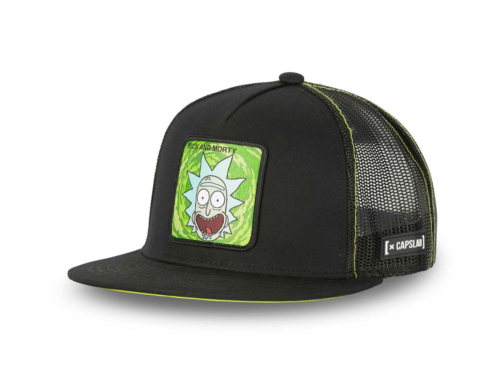 Jockey Capslab Rick Morty Flat Unisex Negro