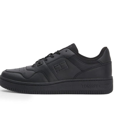 Zapatilla Tommy  Retro Basket  Hombre Negro