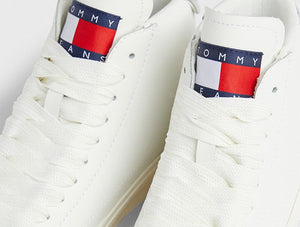 Zapatilla Tommy  Vulc Leather Pla Hi Mujer Blanco