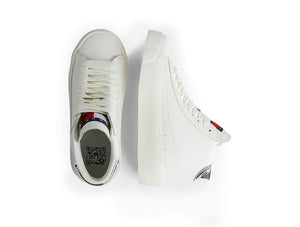 Zapatilla Tommy  Vulc Leather Pla Hi Mujer Blanco