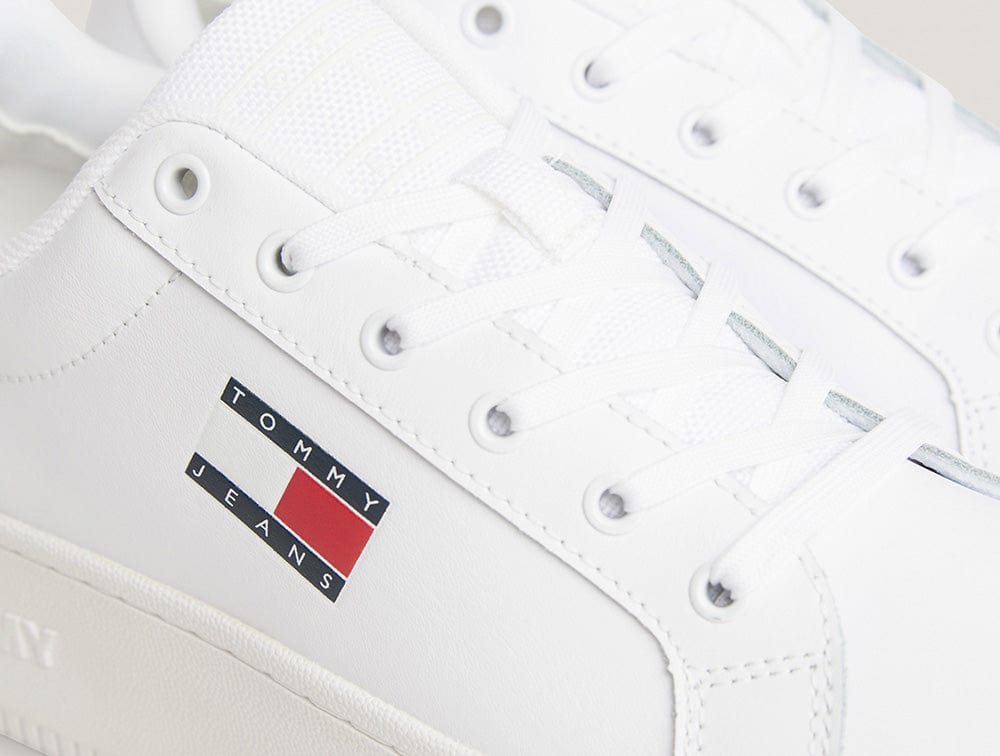 Zapatilla Tommy Flatform Ess Mujer Blanco Real Kicks