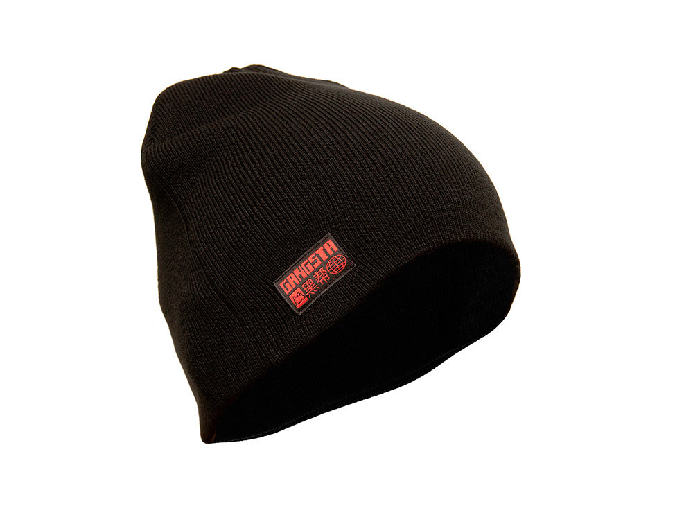 Beanie Gangsta Single Unisex Negro