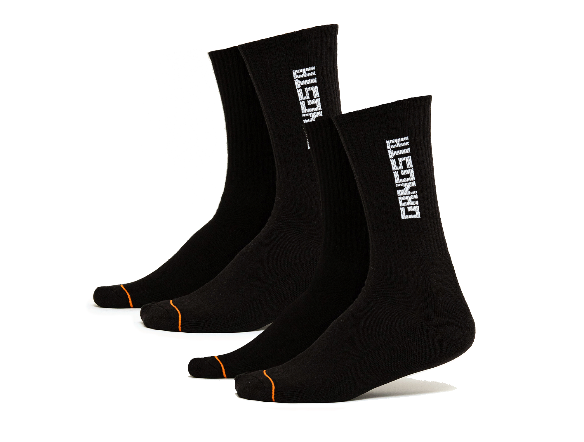 Calcetin Largo Gangsta Mid Brand 2 pack Unisex Negro