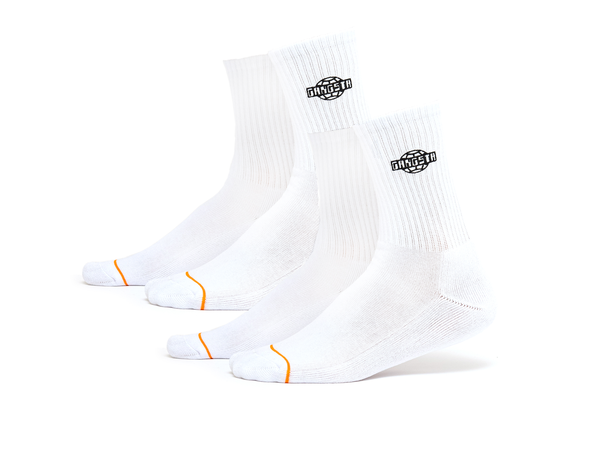 Calcetin Corto Gangsta Mid Outline 2 Pack Unisex Blanco